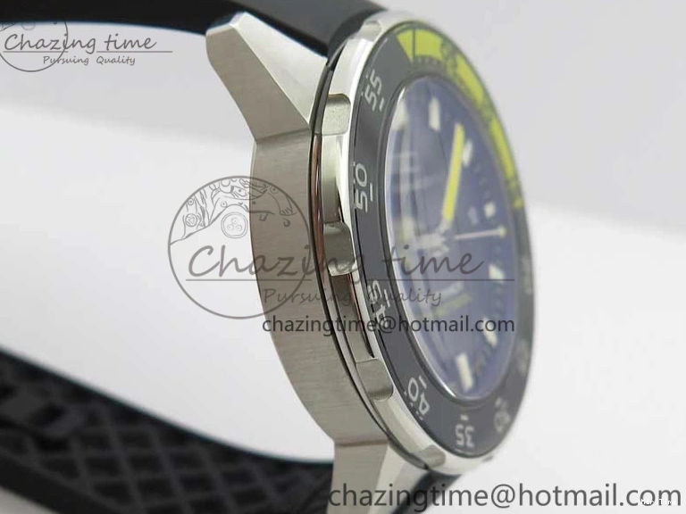 MIROTIME 0813 GoAnywhere Aquatimer SS IW356802 ZZF 1:1 Best Edition Black Dial on Black Rubber Strap MIYOTA 7128